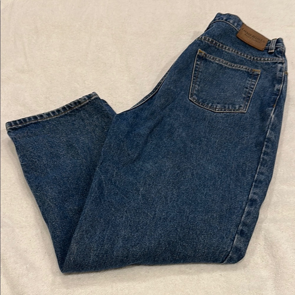 Lauren Ralph Lauren Relaxed Blue Denim Jeans